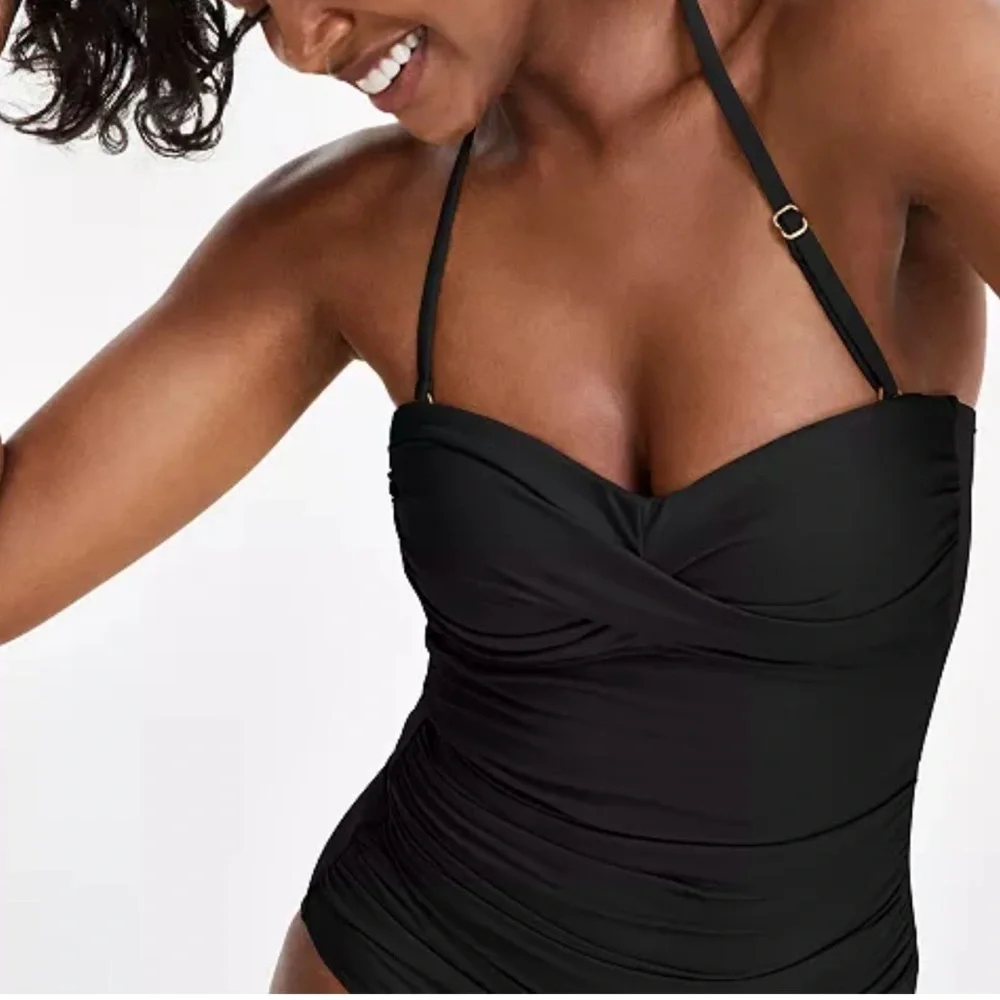 Anne Cole Women's Twist Front Shirred One
Piece Swimsuit Size 14 - Picture 3 of 15